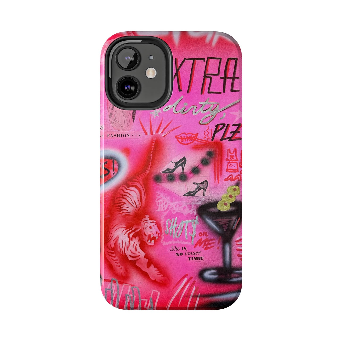 "extra dirty, plz!" airbrush iPhone case