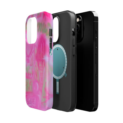 MagSafe "miami matcha" airbrush iPhone case