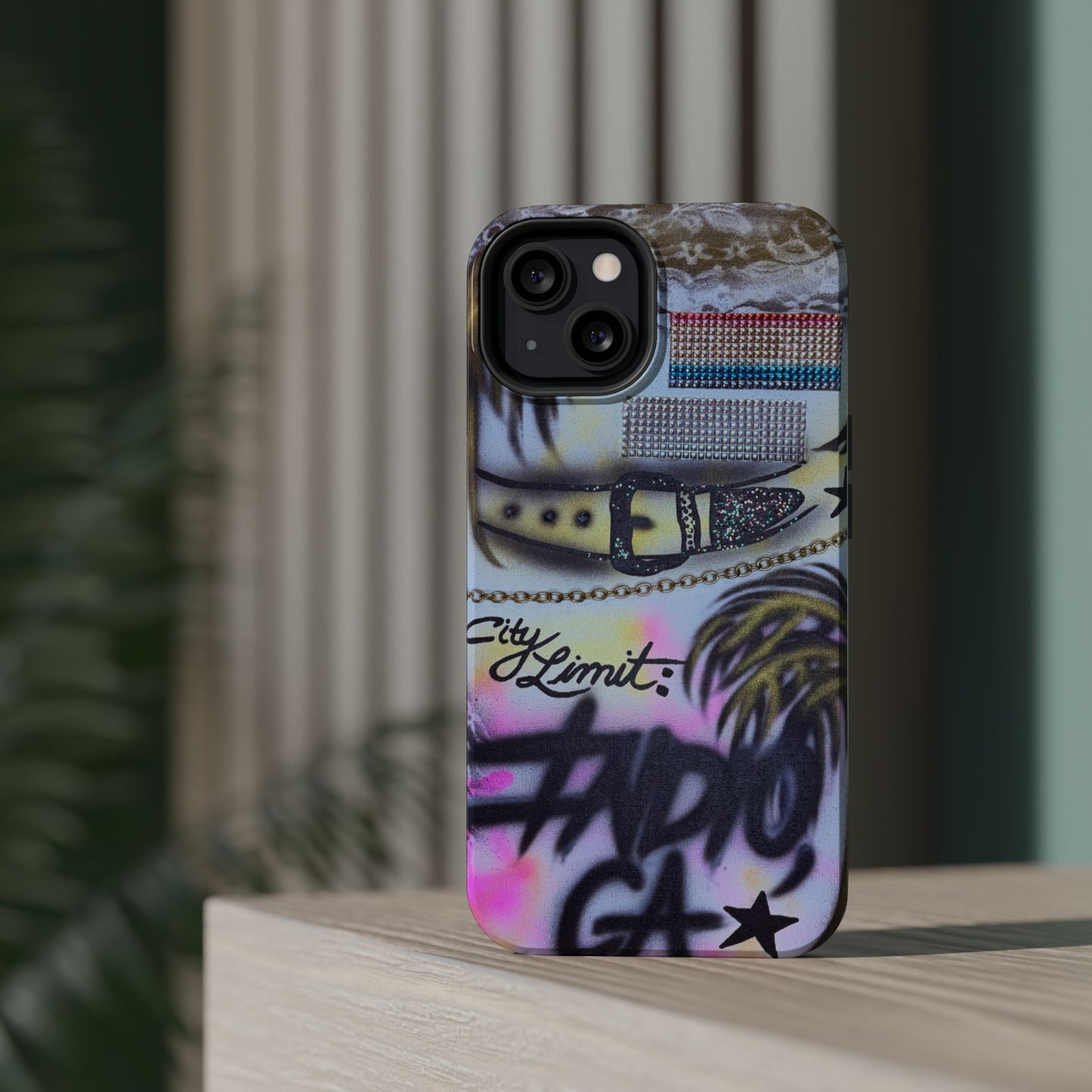 MagSafe "indio, ca" airbrush iPhone case