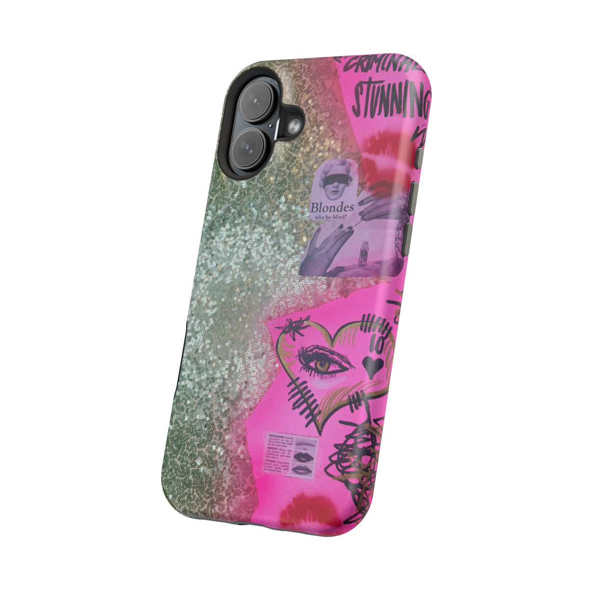 MagSafe "glitter gloss" airbrush iPhone case