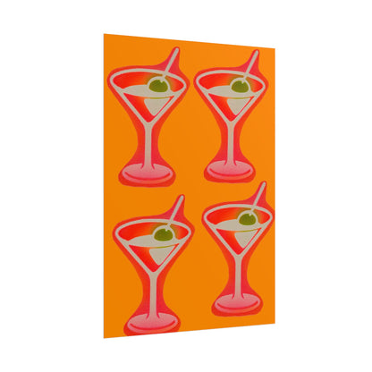 "shaken, not stirred" airbrush rolled print