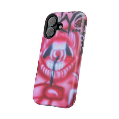 MagSafe "be happy, go lucky" Airbrush-iPhone-Hülle