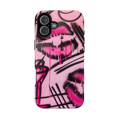 MagSafe "glossy pout" airbrush iPhone case