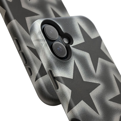 MagSafe "chrome stars" airbrush iPhone case