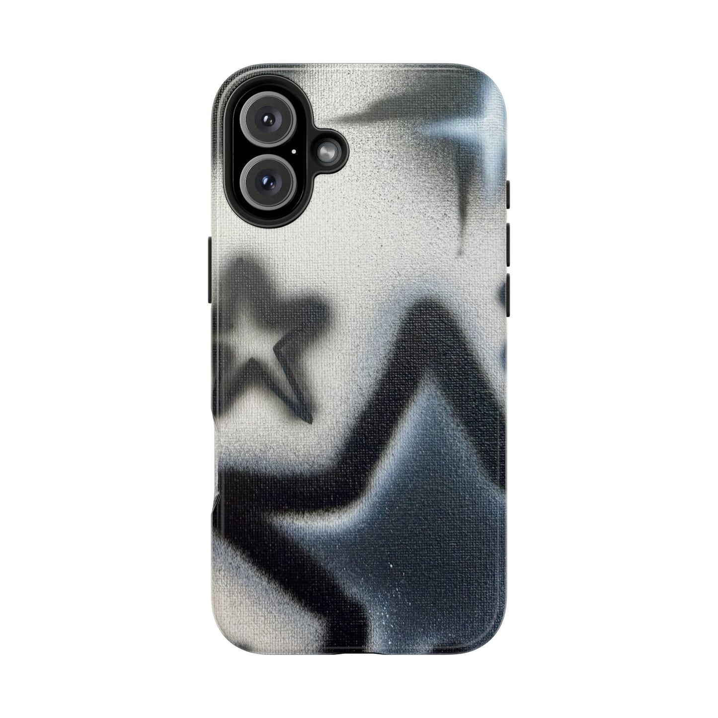 "black & white stars" airbrush iPhone case