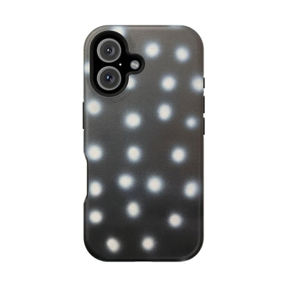 MagSafe "coconut noir polka dot" airbrush iPhone case