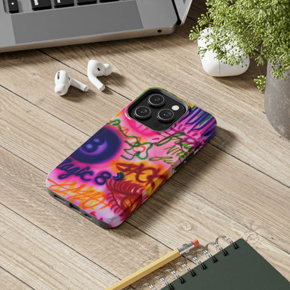 "colorful chaos" airbrush iPhone case