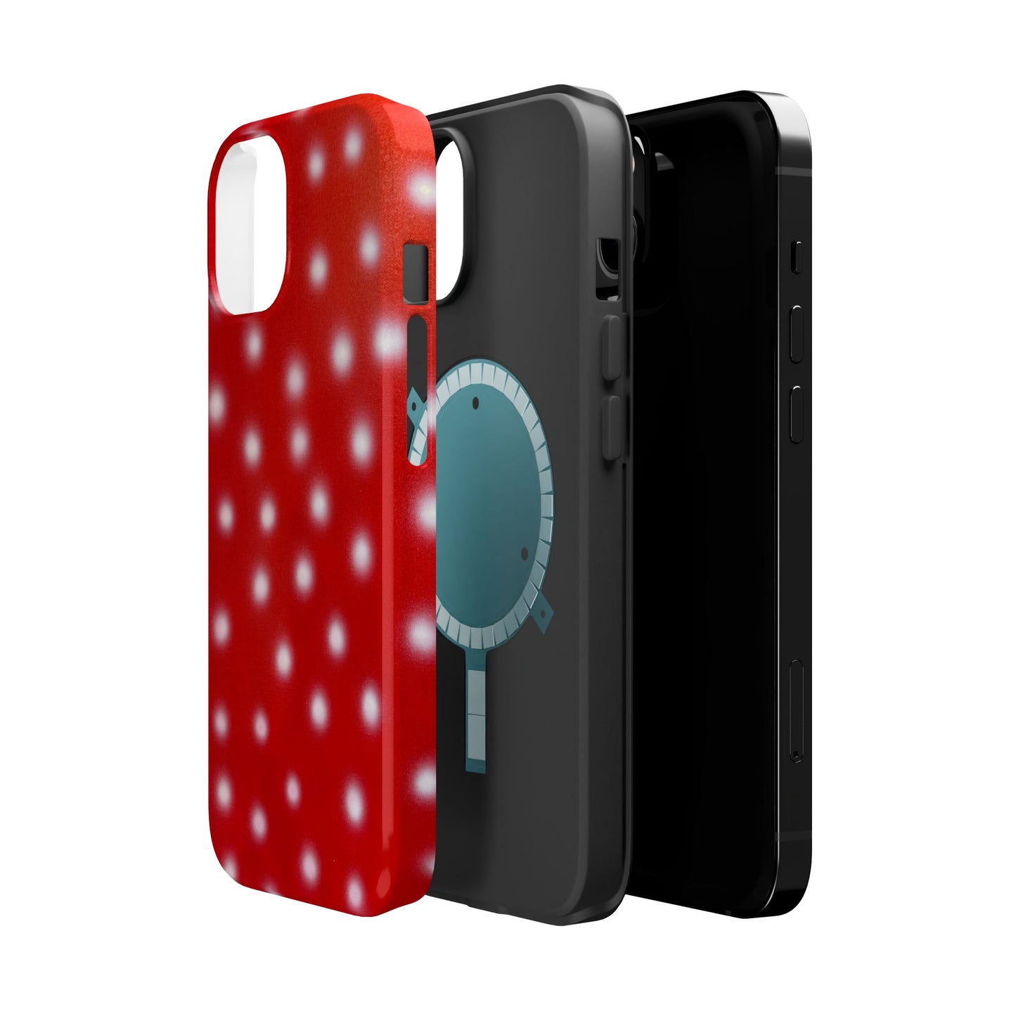 MagSafe "cherry crush polka dot" airbrush iPhone case