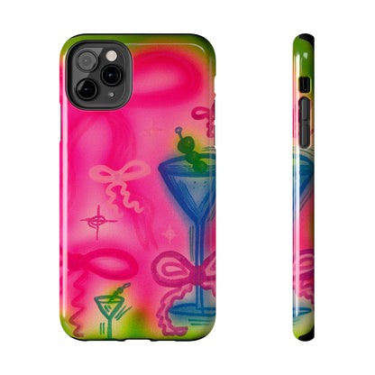 "bow martini" airbrush iPhone case