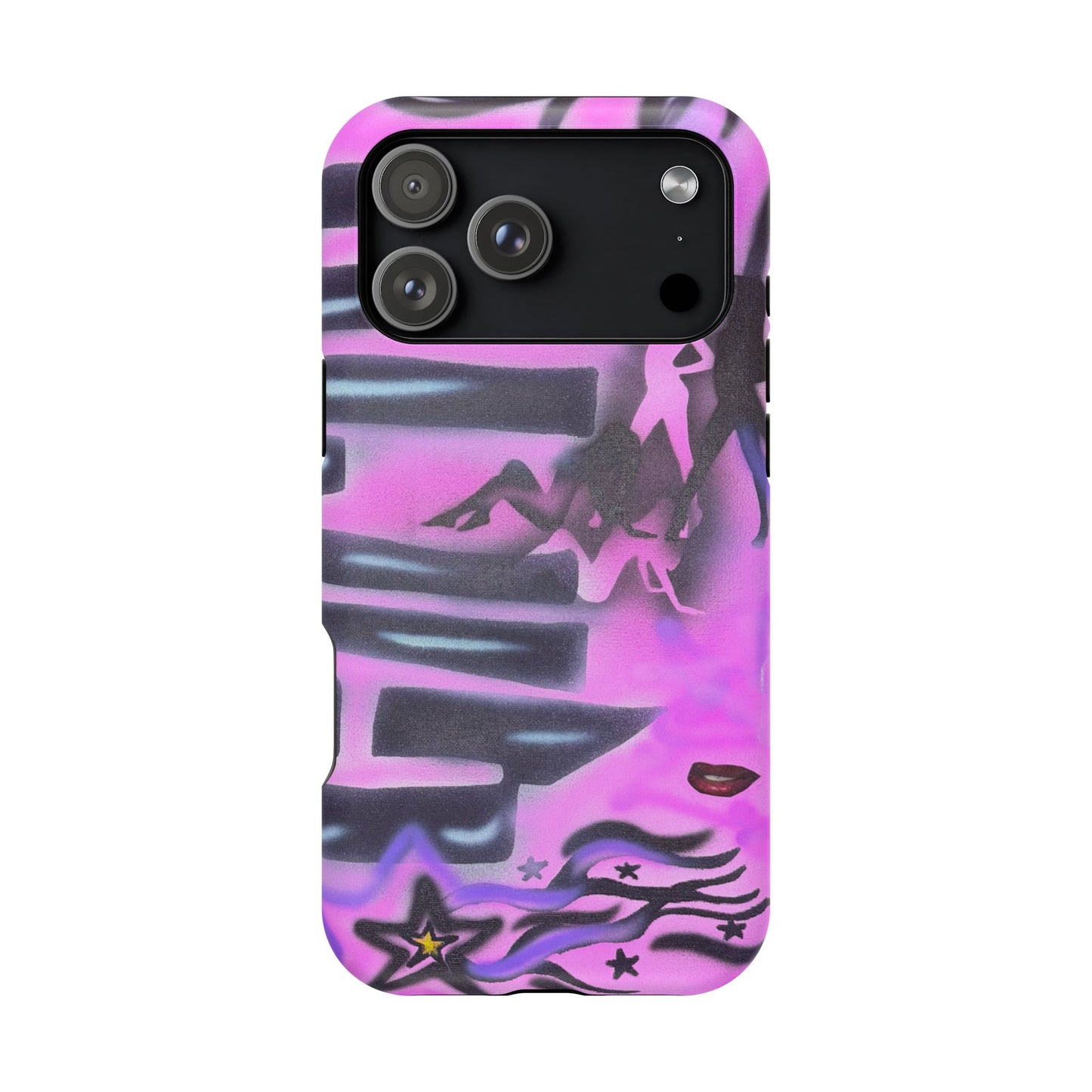 MagSafe "neon nights" airbrush iPhone case