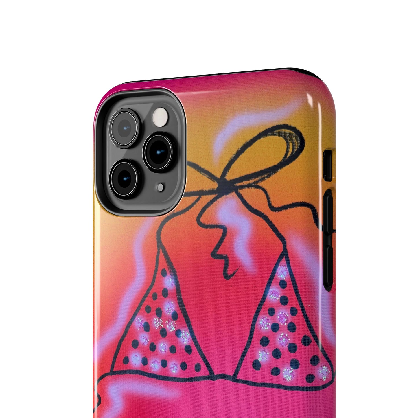 "glitter bikini" airbrush iPhone case