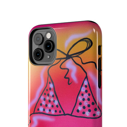 "glitter bikini" airbrush iPhone case
