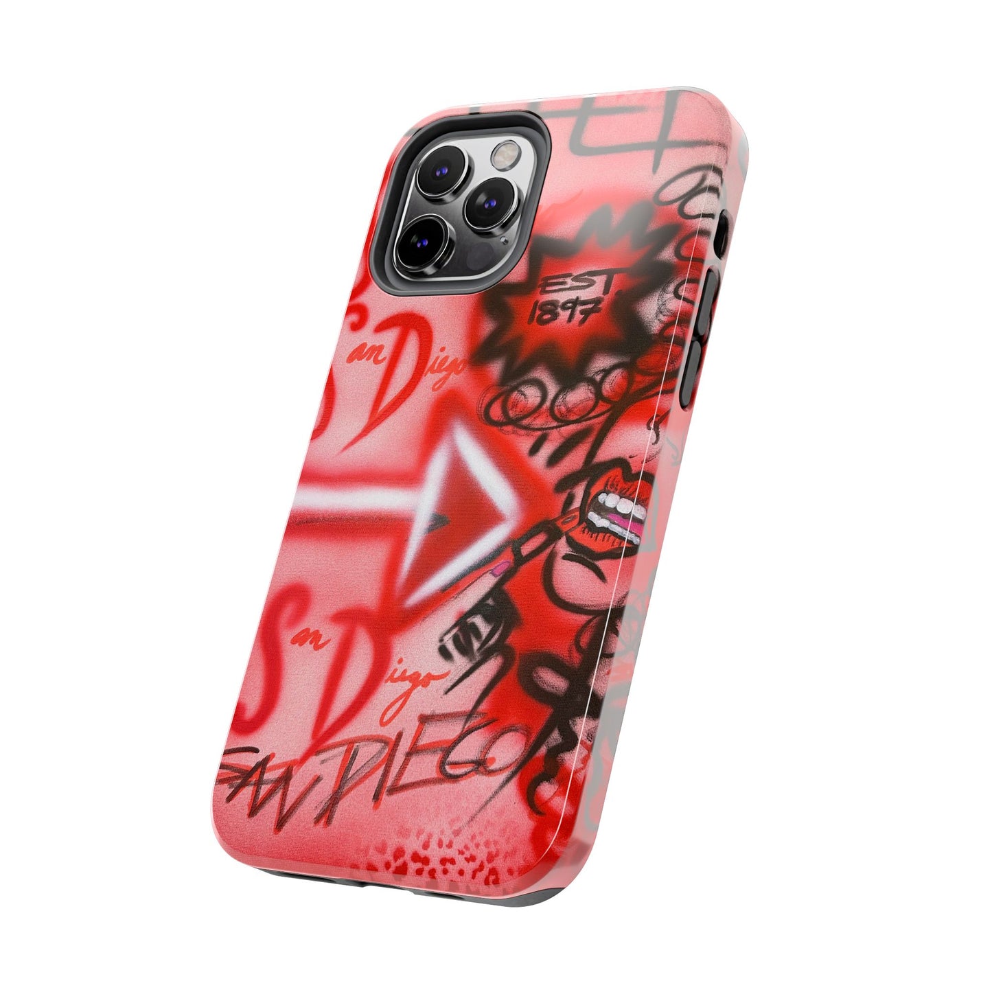 "san diego" airbrush iPhone case