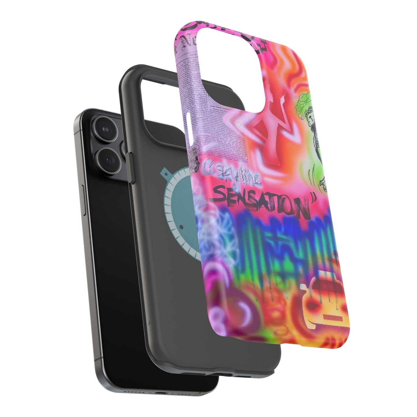 MagSafe "skyline sensation" airbrush iPhone case