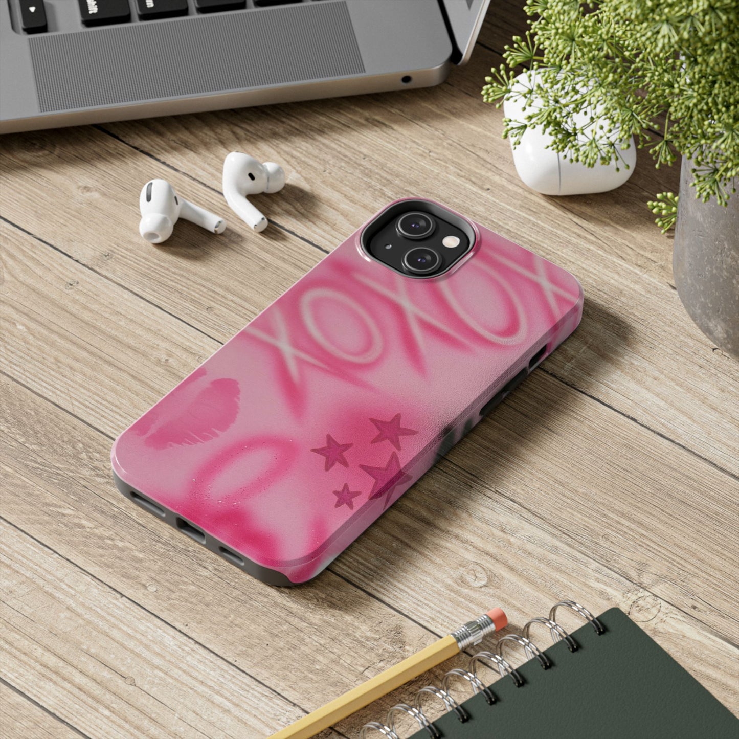 "perfectly pink" airbrush iPhone case