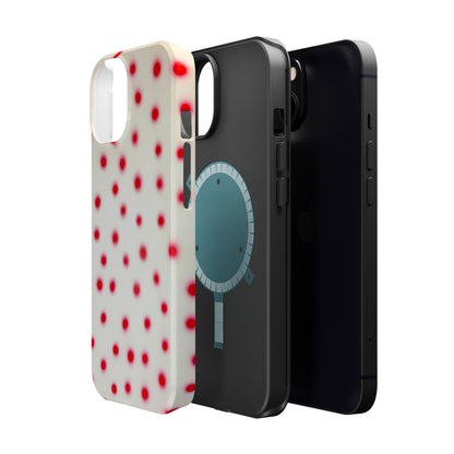 MagSafe "vanilla cherry polka dot" airbrush iPhone case