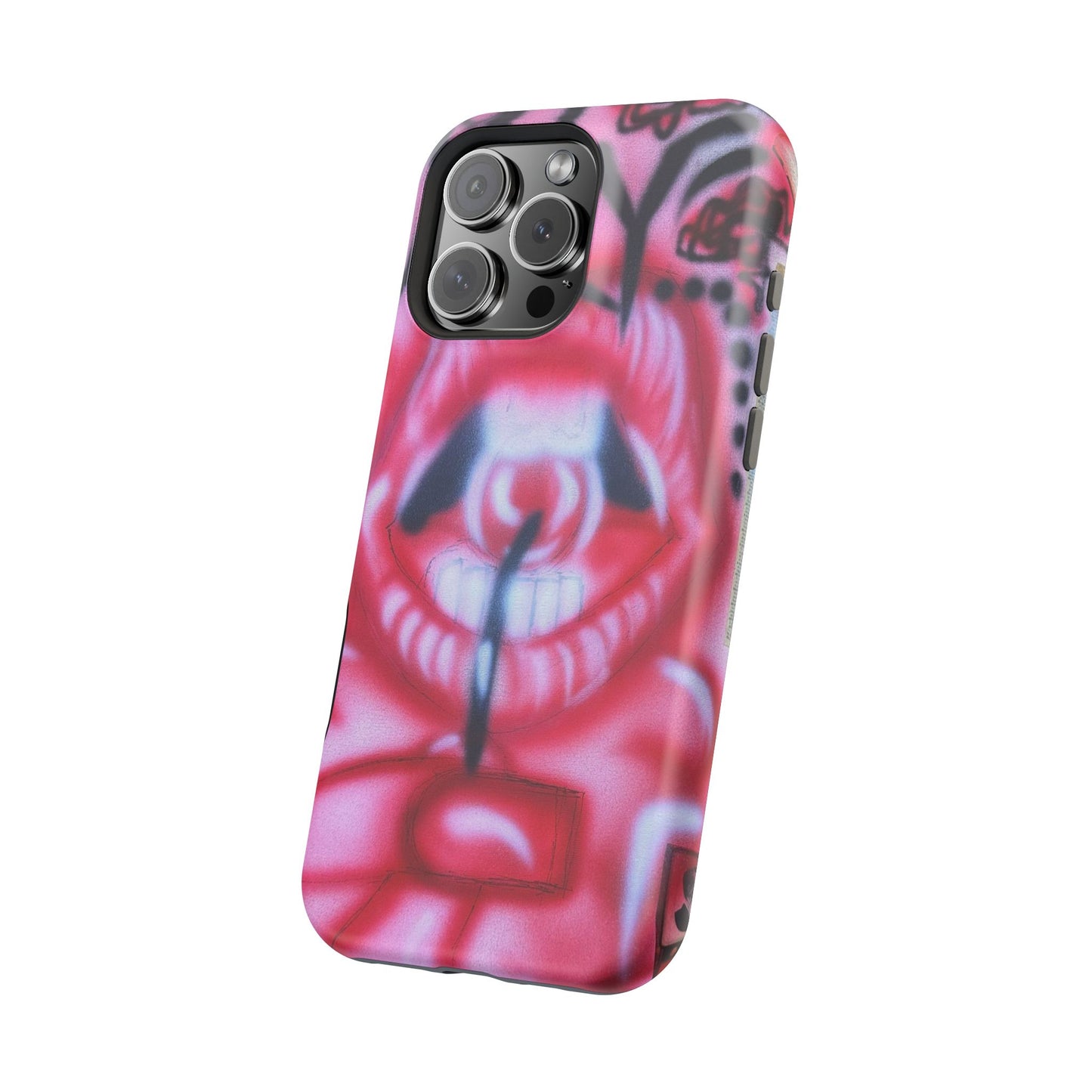 MagSafe "be happy, go lucky" Airbrush-iPhone-Hülle