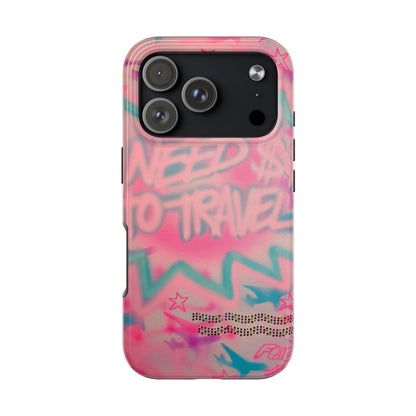 "need $$ to travel" airbrush iPhone case