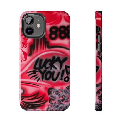 "LUCKY YOU! PT. 2" airbrush iPhone case