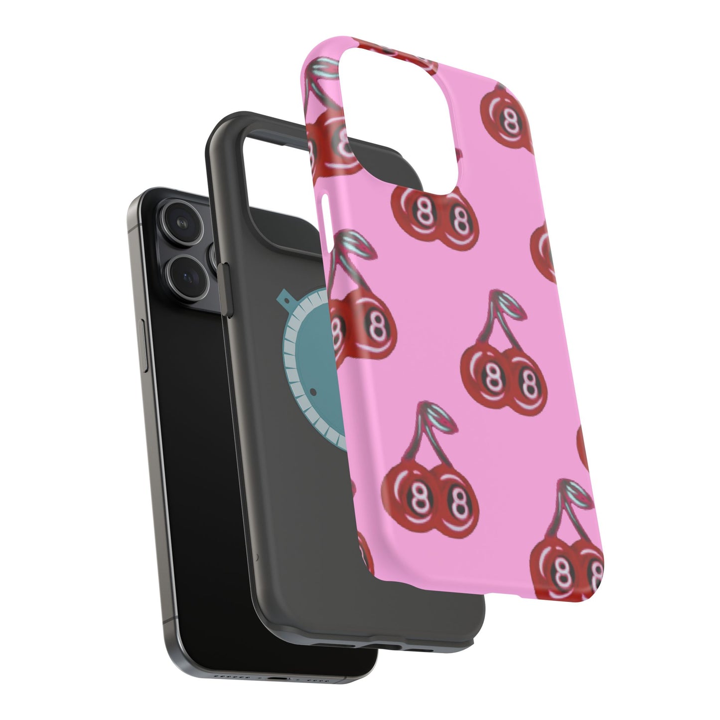 MagSafe "cami cherry pink" Airbrush iPhone Hülle