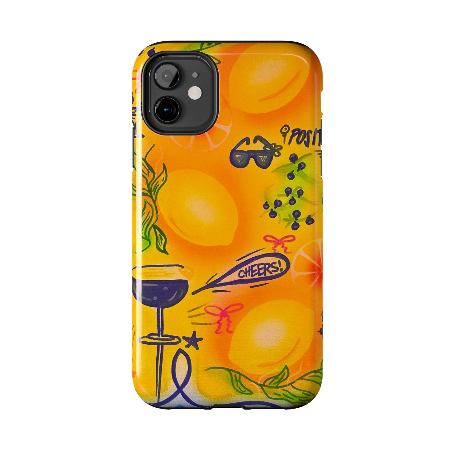 "citrus coastline" airbrush iPhone case