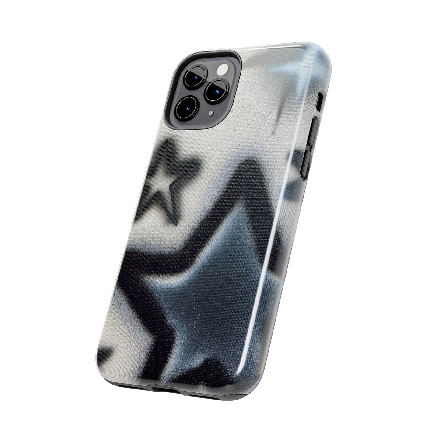 "black & white stars" airbrush iPhone case