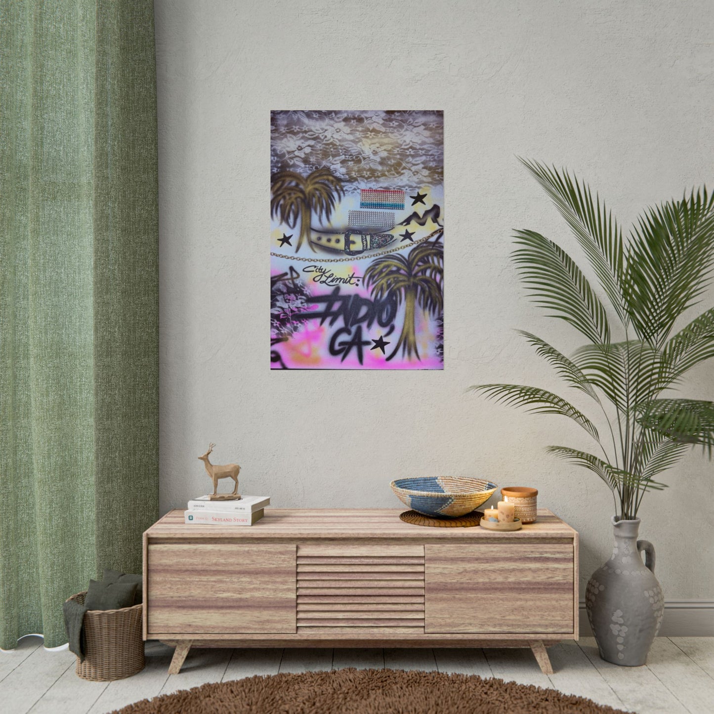 "indio, ca" airbrush rolled print