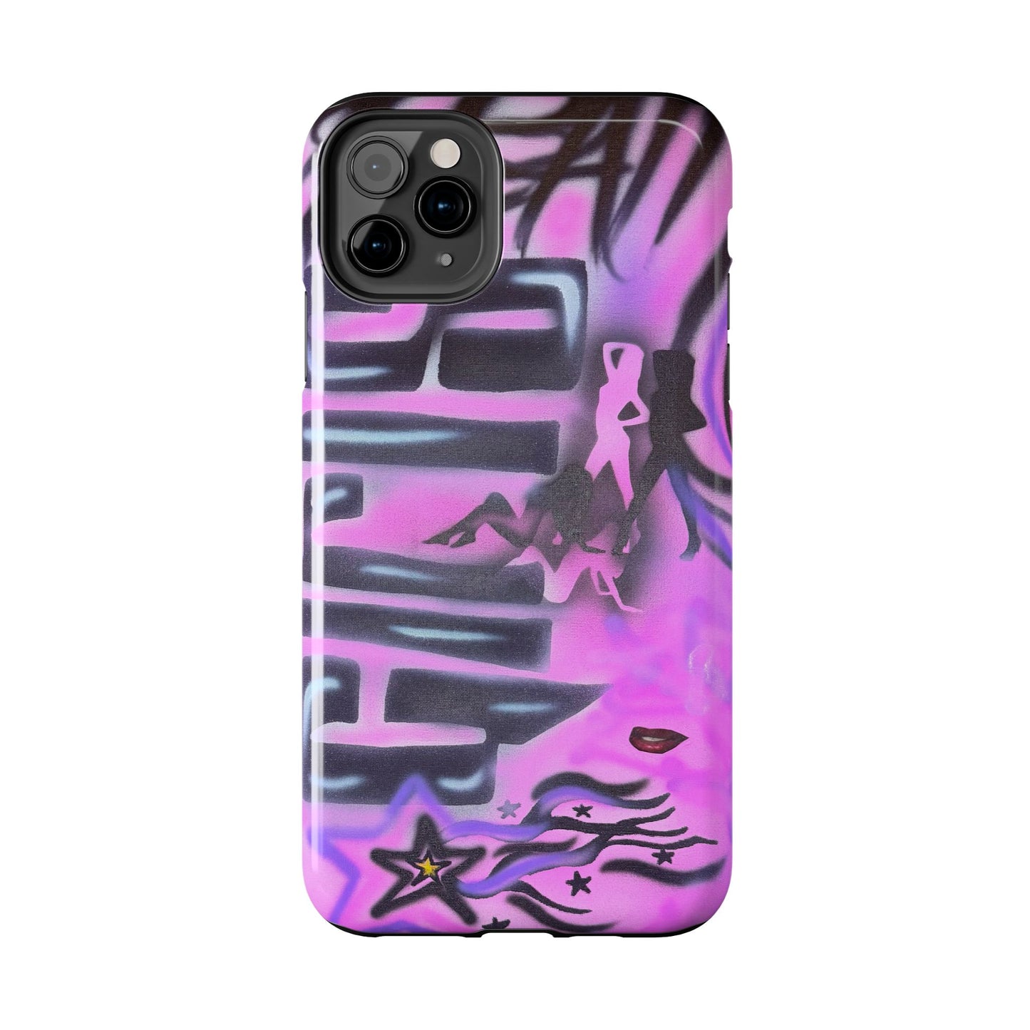 "neon nights" airbrush iPhone case