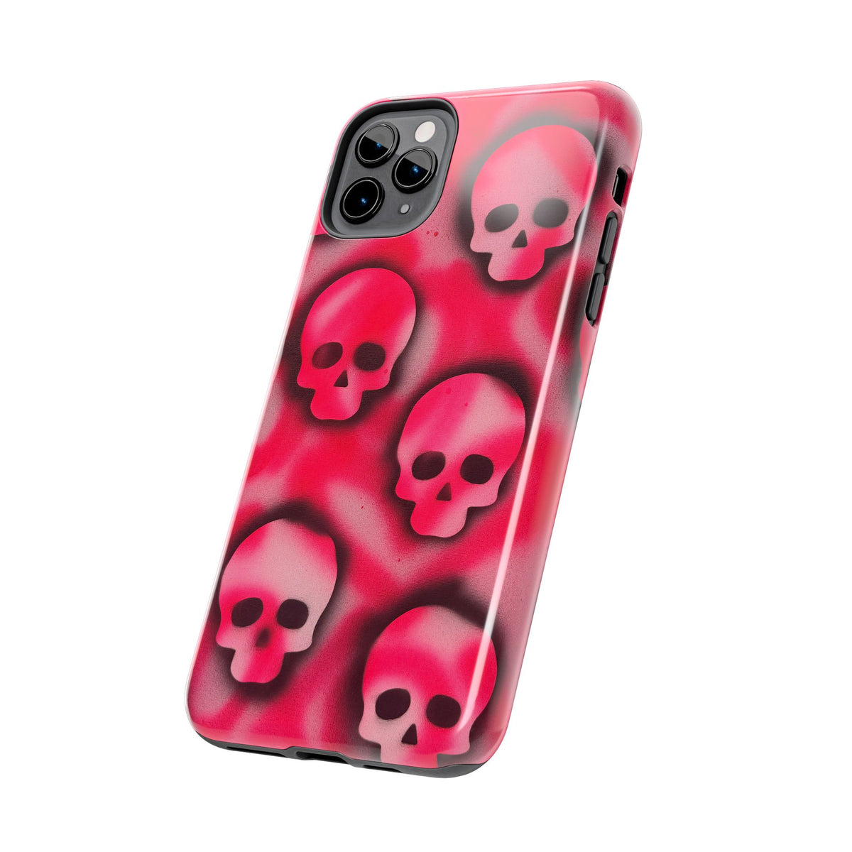 "pink skully" airbrush iPhone case