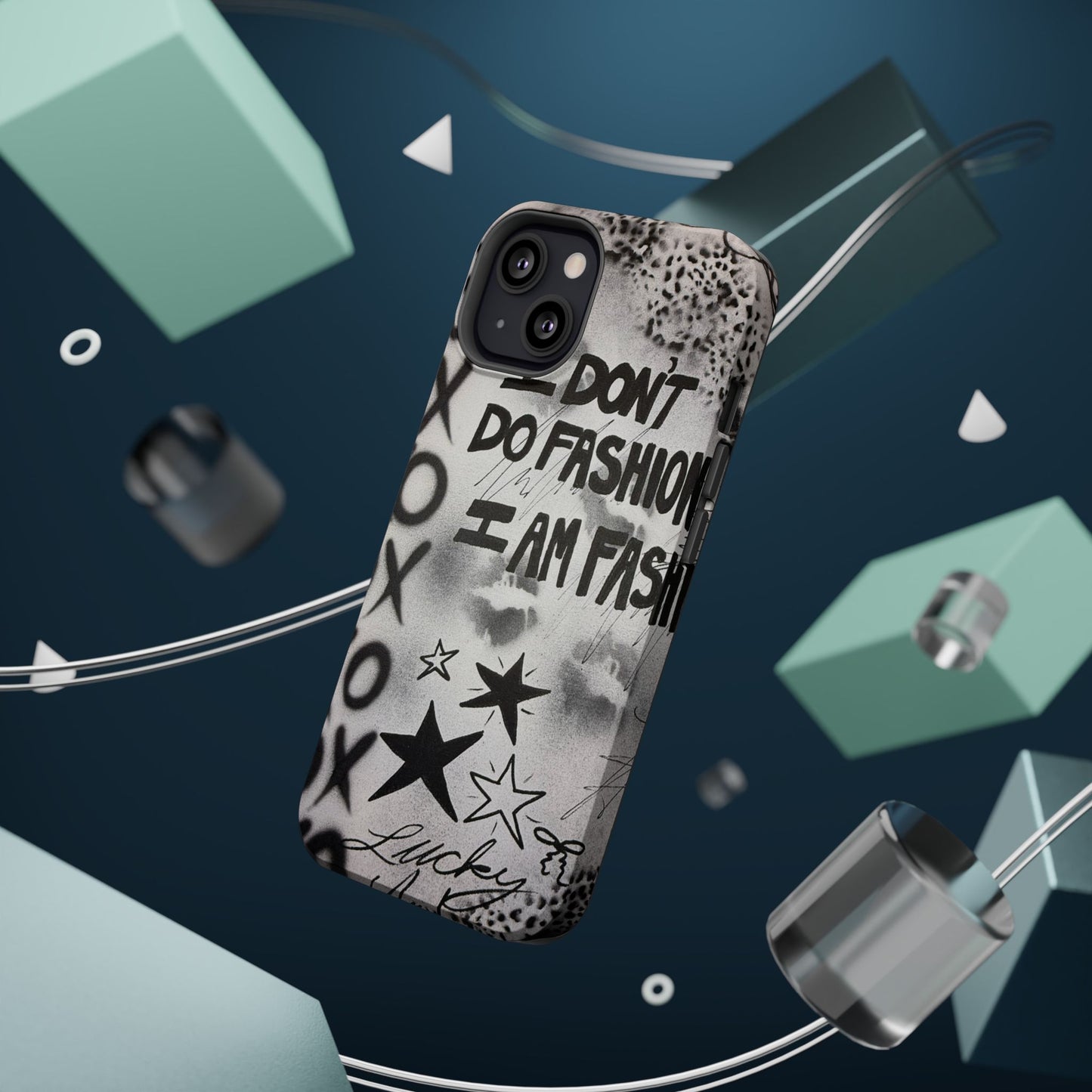 MagSafe "i am fashion" airbrush iPhone case