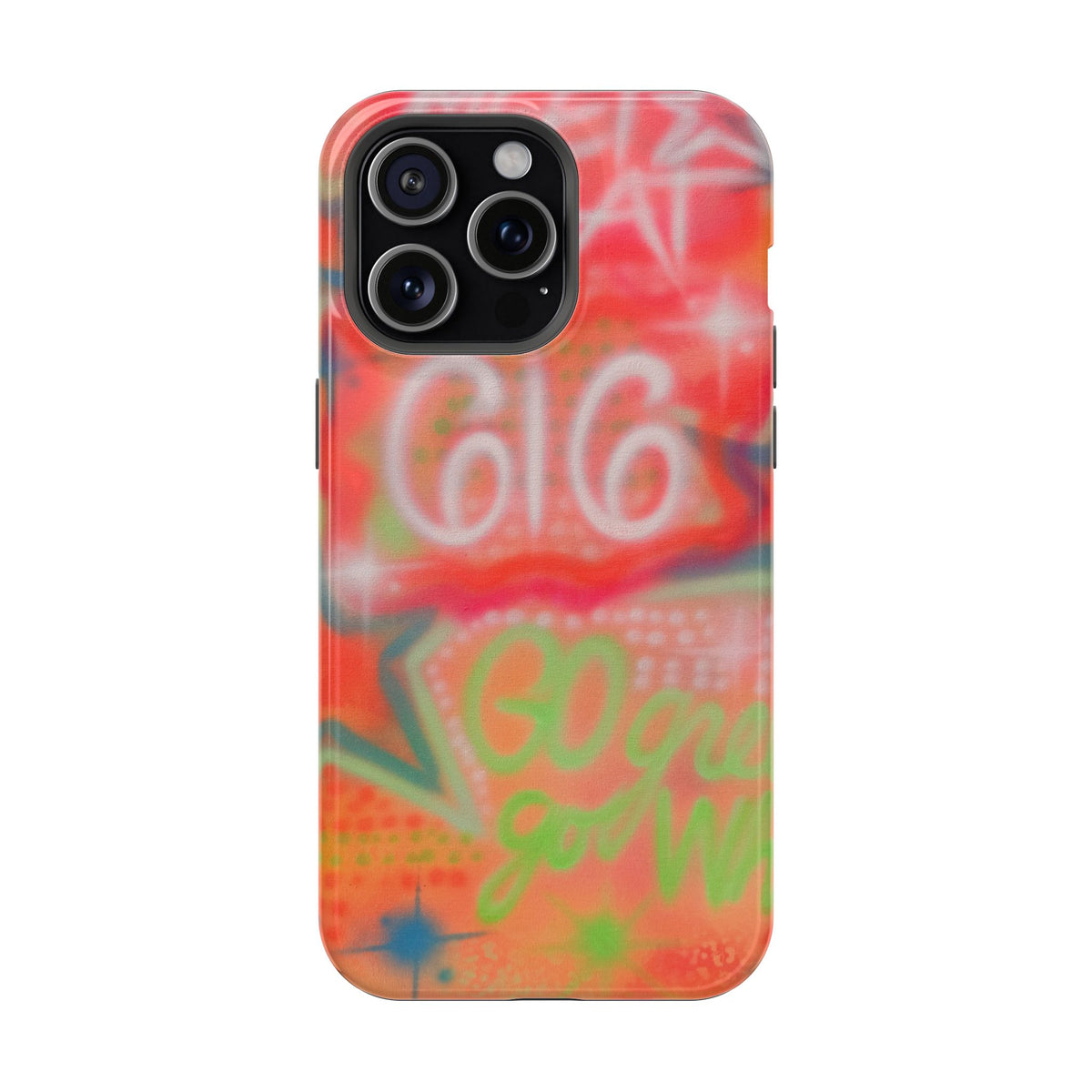 MagSafe custom @msualphaphi airbrush iPhone case