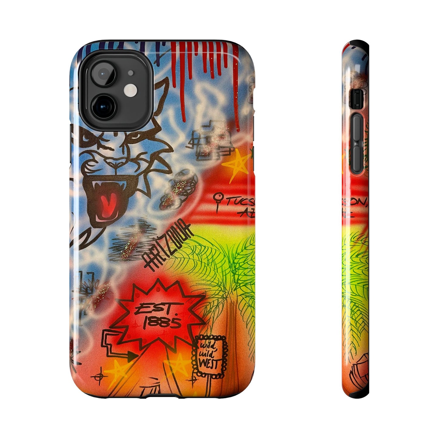 "tucson, arizona pt. 2" airbrush iPhone case