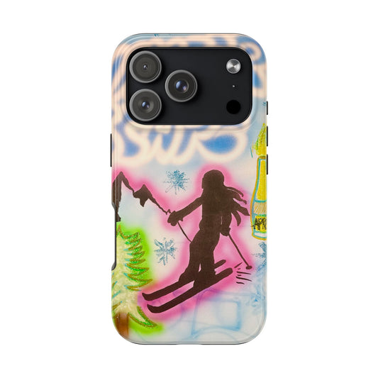 "winter escape" airbrush iPhone case