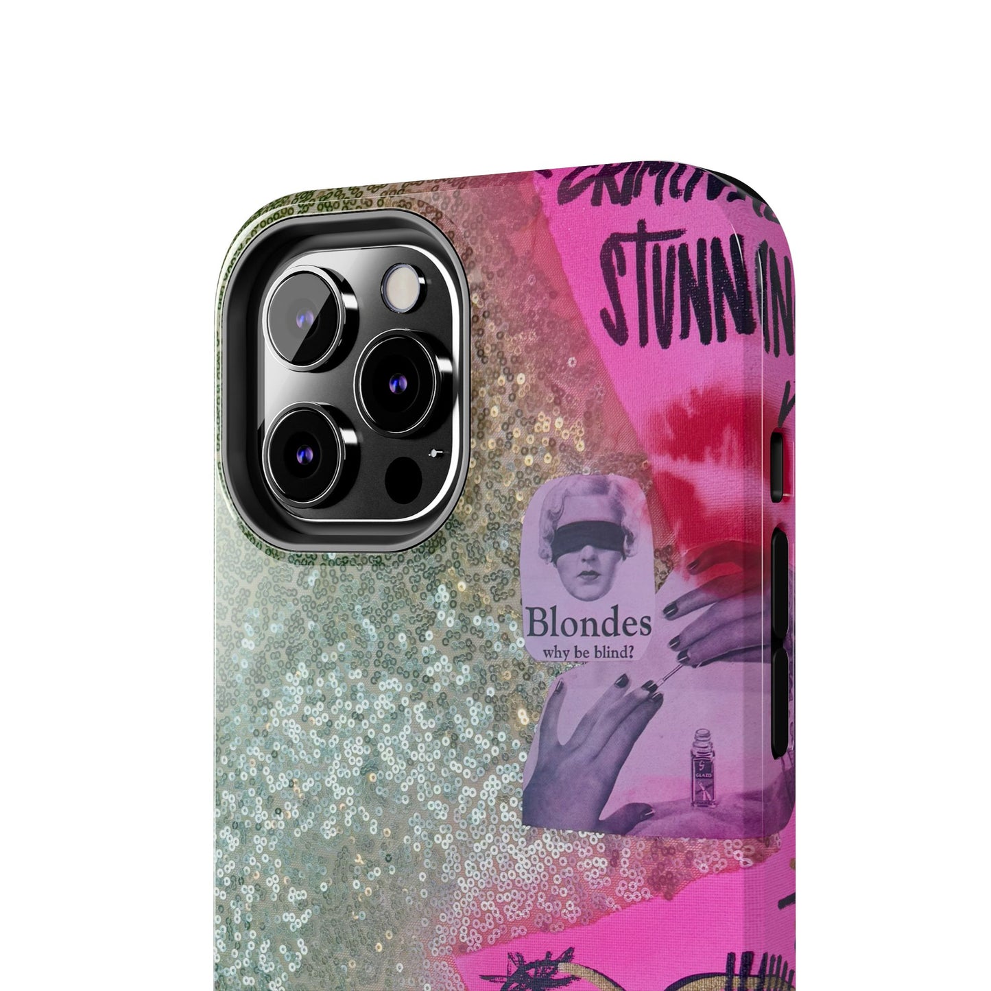 "glitter gloss" airbrush iPhone case