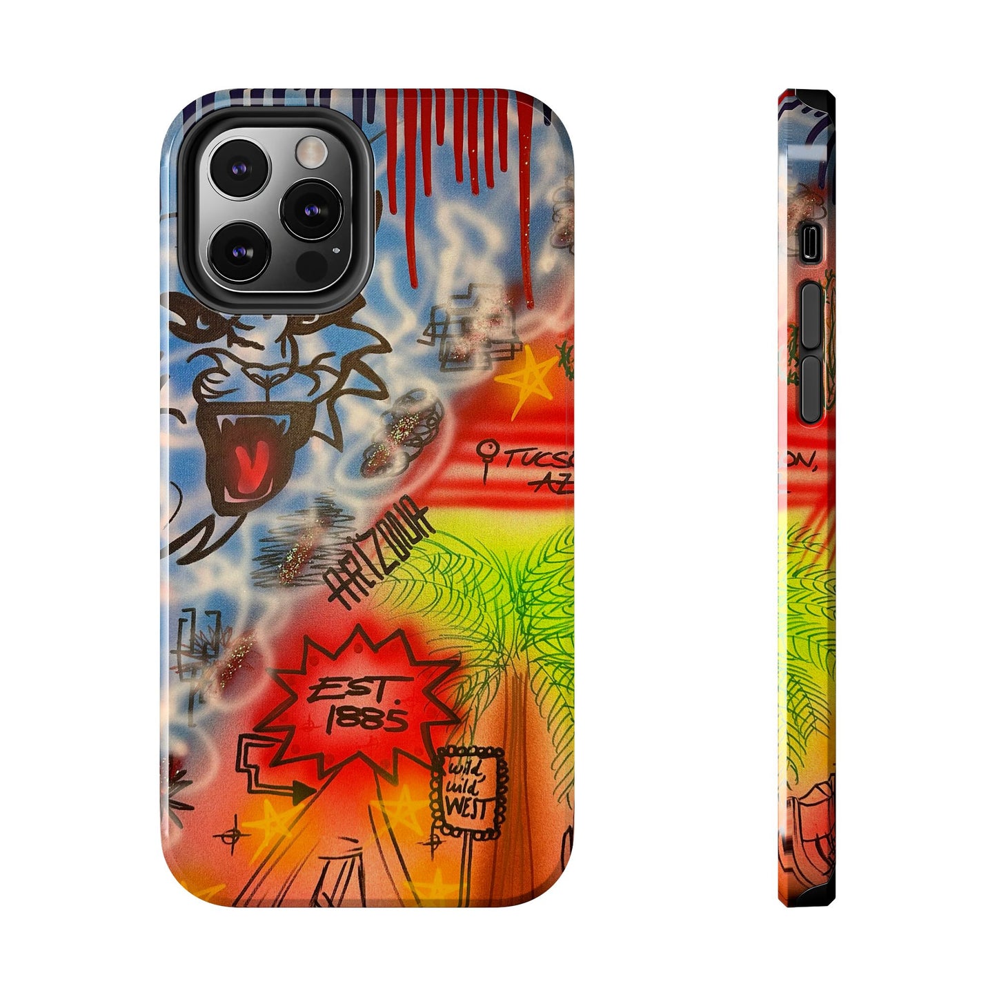 "tucson, arizona pt. 2" airbrush iPhone case