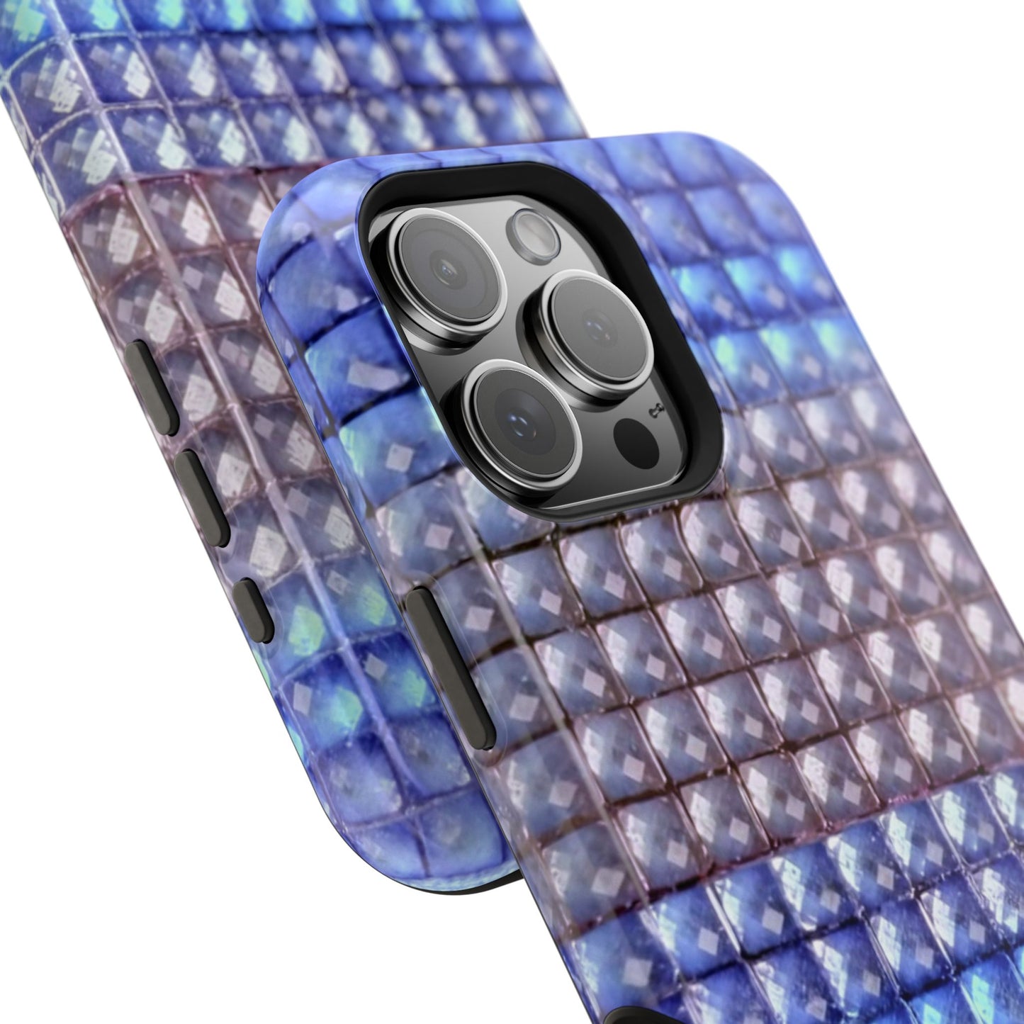 MagSafe "blue studs" airbrush iPhone case