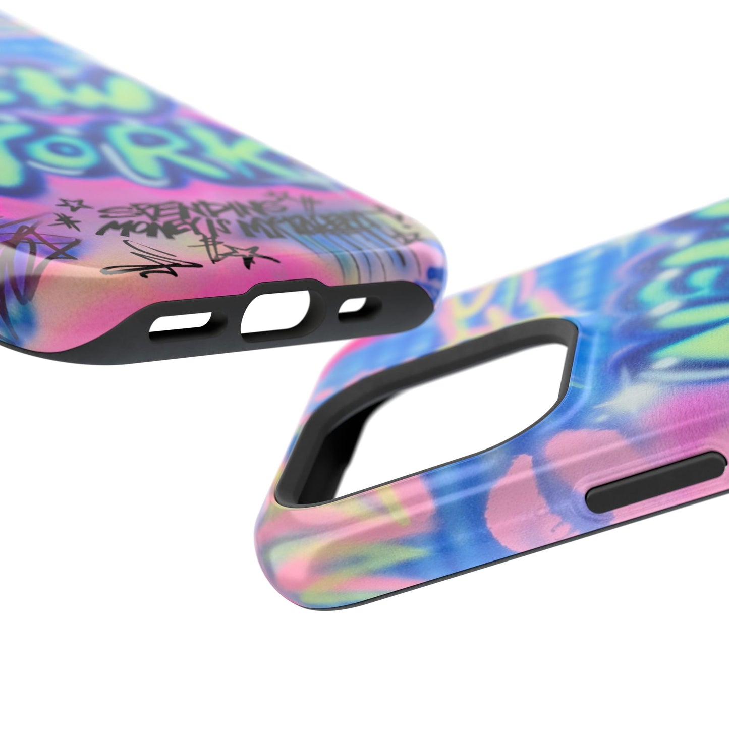 magsafe "spending $$ is my talent" airbrush iPhone case