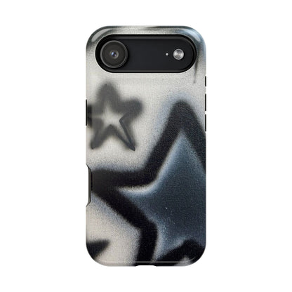 MagSafe "black & white stars" airbrush iPhone case