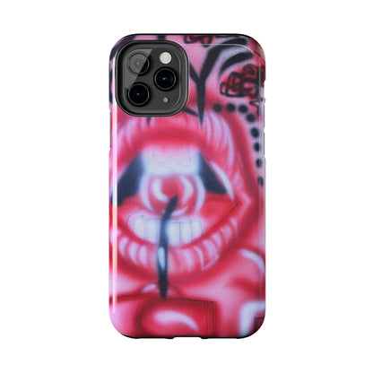 "be happy go lucky" airbrush iPhone case
