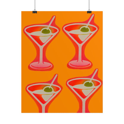"shaken, not stirred" airbrush rolled print
