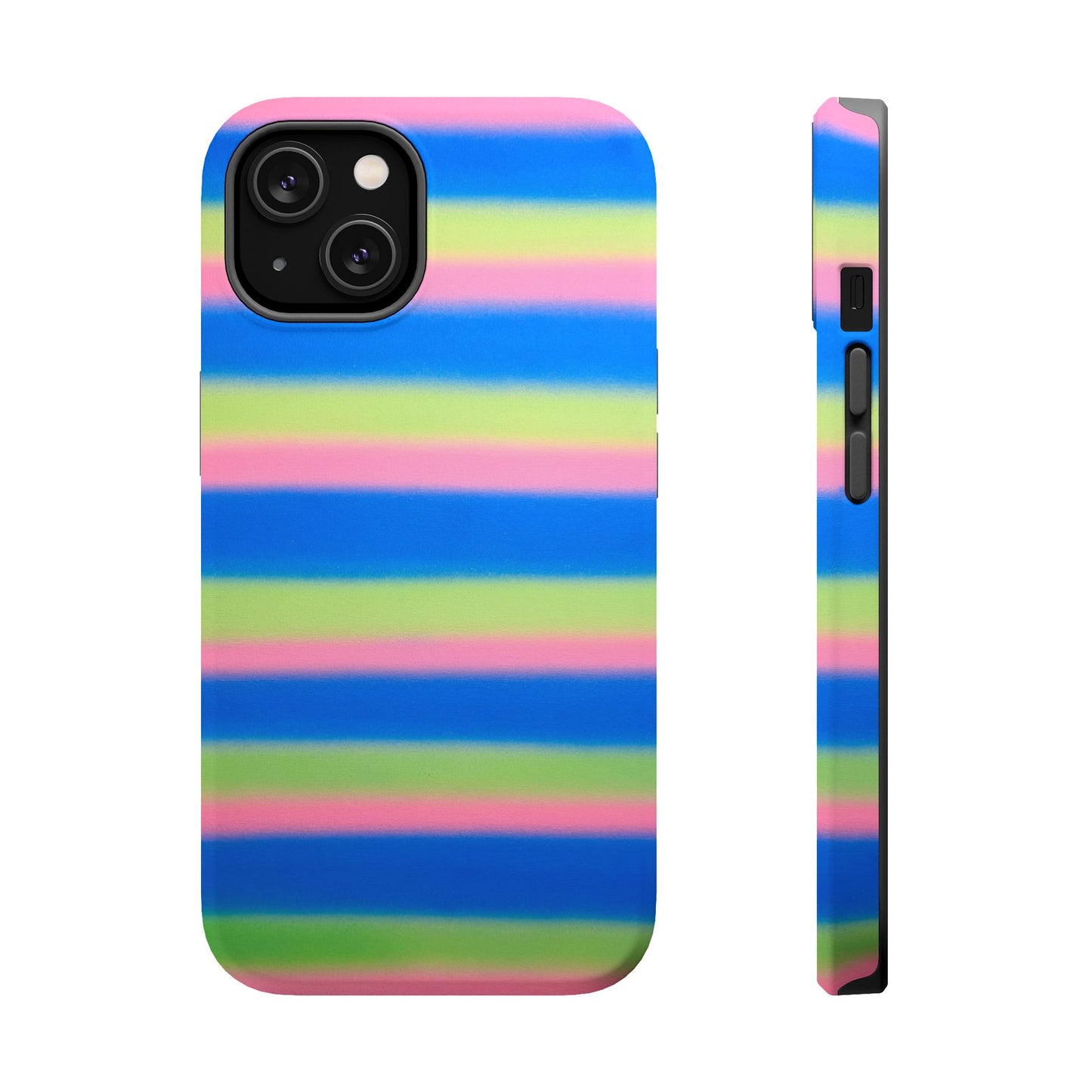 MagSafe "sherbet stripes" airbrush iPhone case