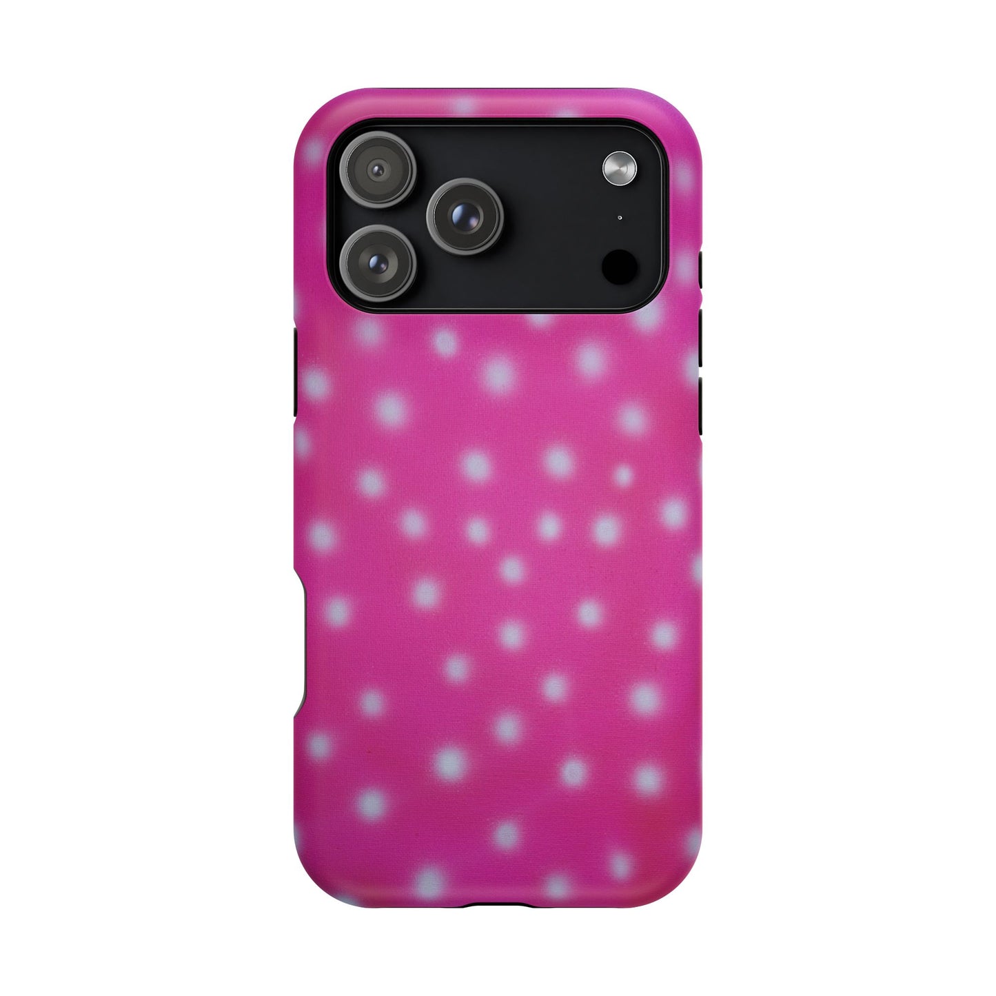 MagSafe "bubblegum polka dot" airbrush iPhone case