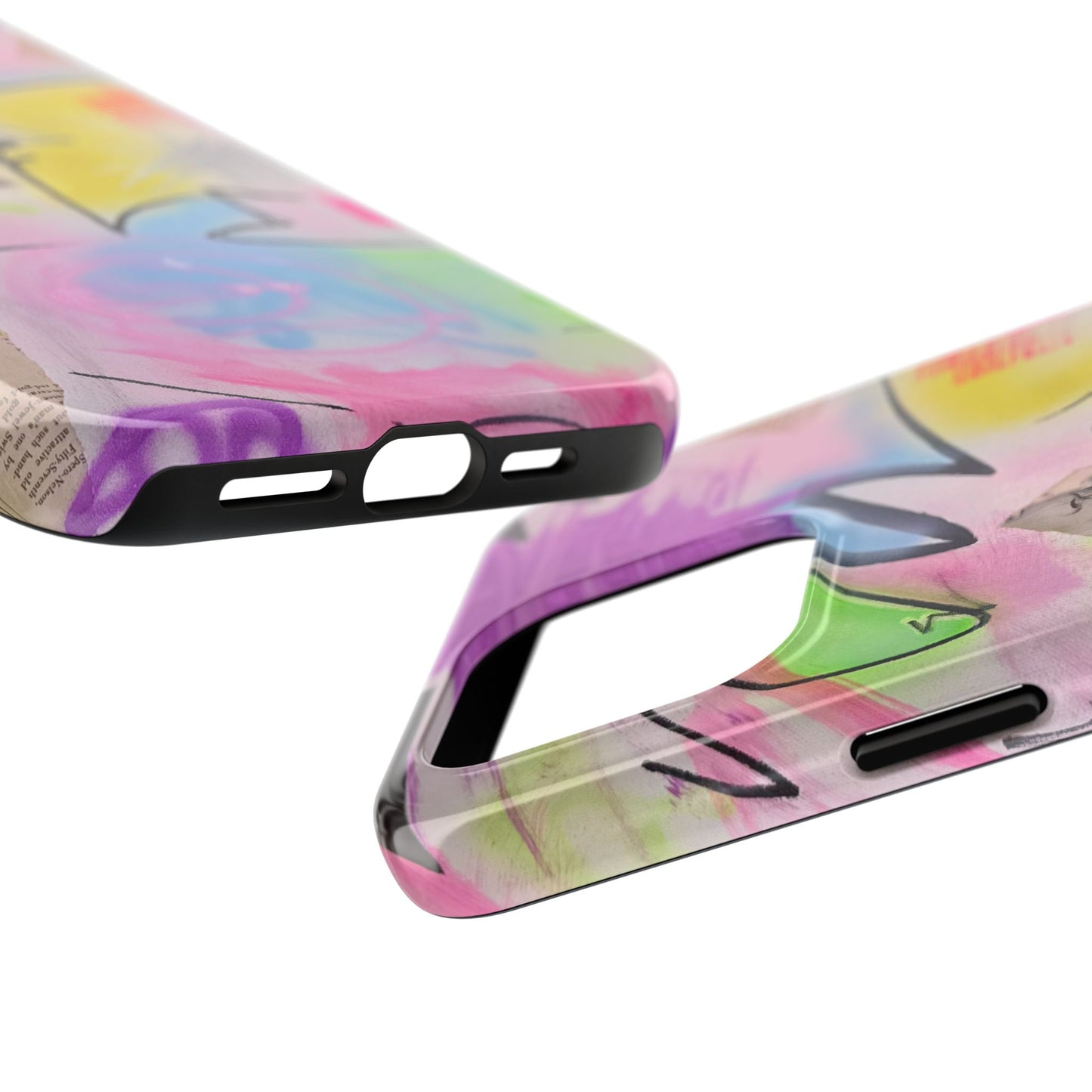 "pastel static" airbrush iPhone case