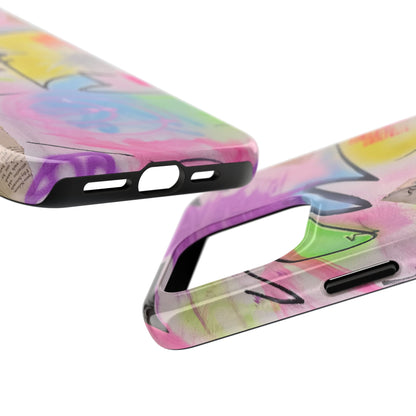 "pastel static" airbrush iPhone case