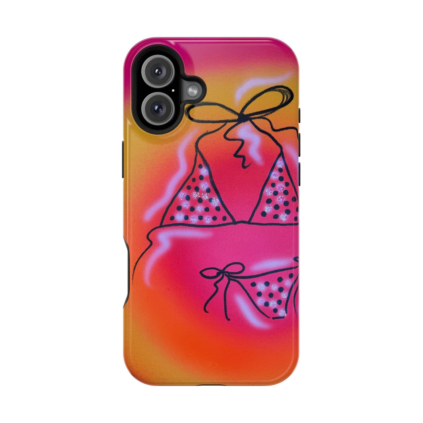 MagSafe "glitter bikini" airbrush iPhone case