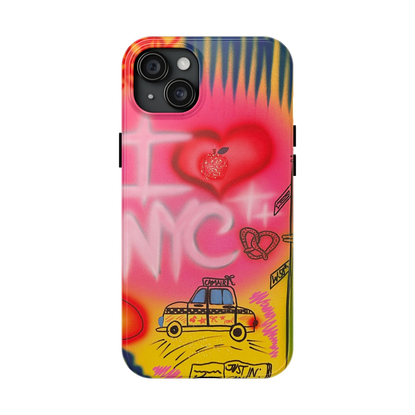 "in the city" airbrush iPhone case