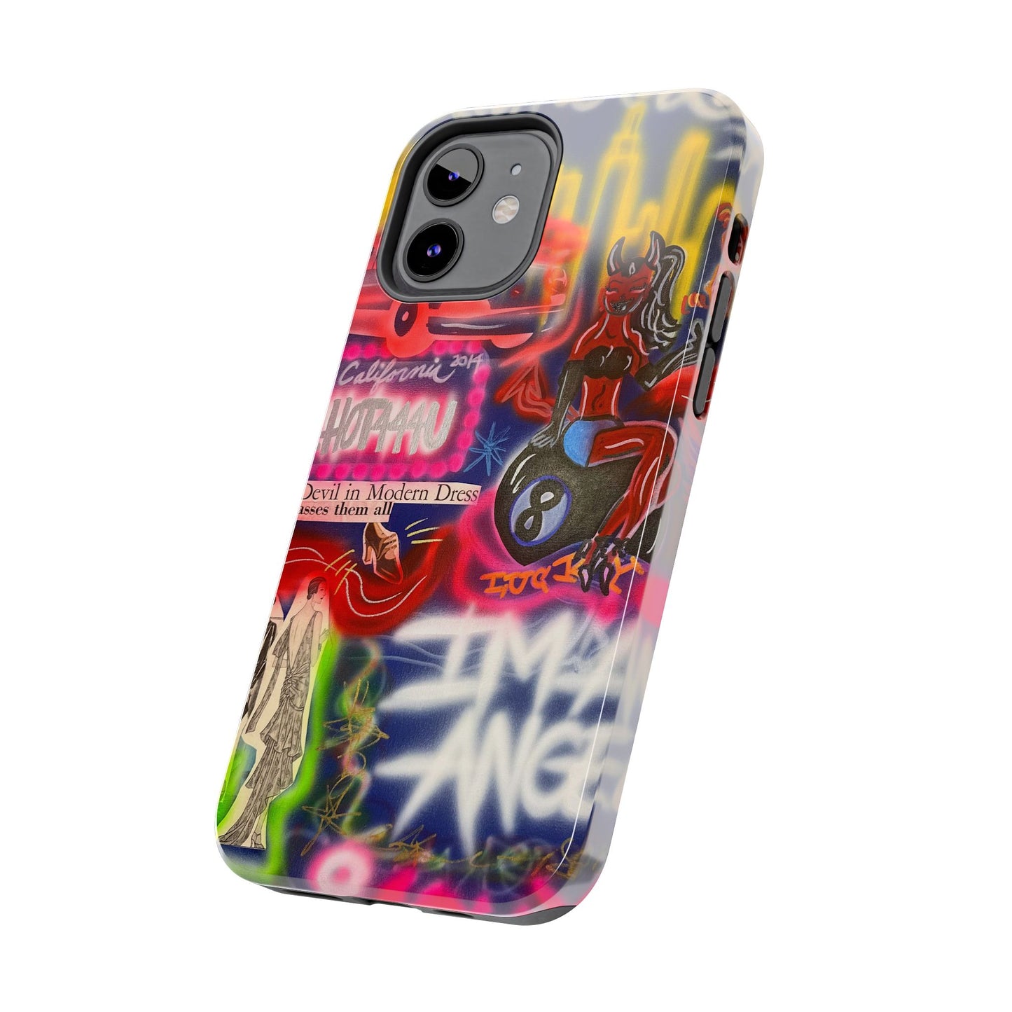 "im an angel" airbrush iPhone case