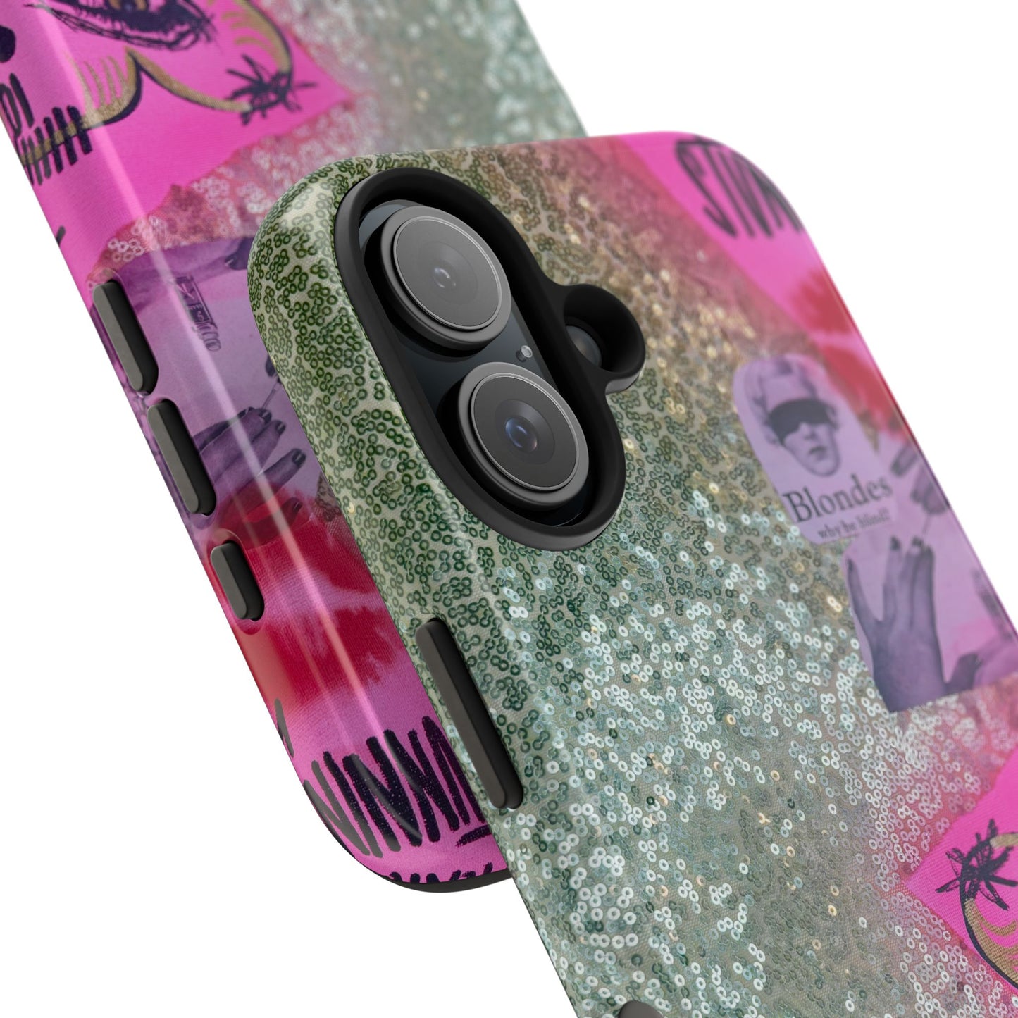 "glitter gloss" airbrush iPhone case