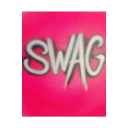 "SWAG" airbrush rolled print