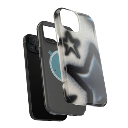 MagSafe "black & white stars" airbrush iPhone case